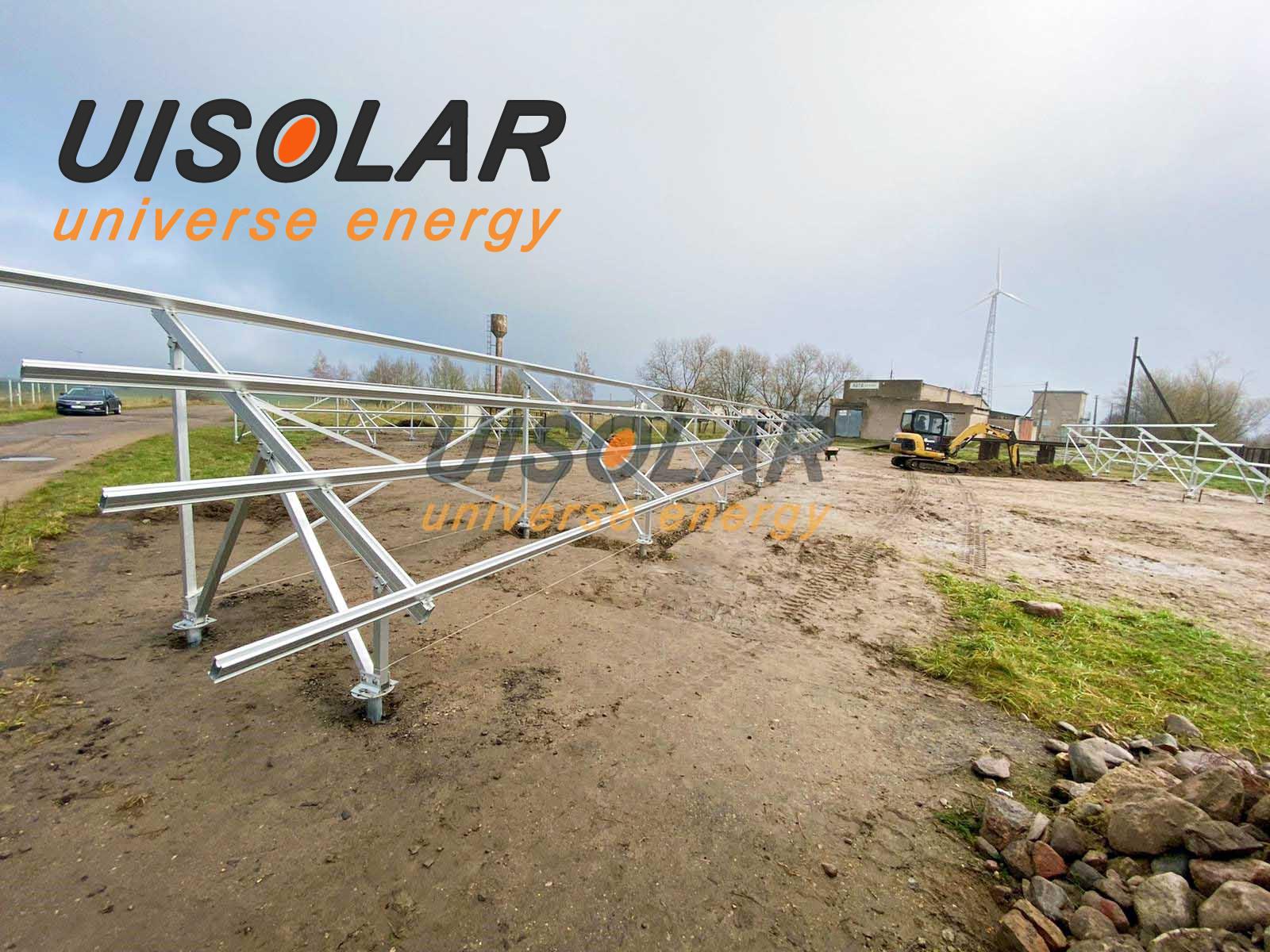 100kw ground mount project in Lithuania
