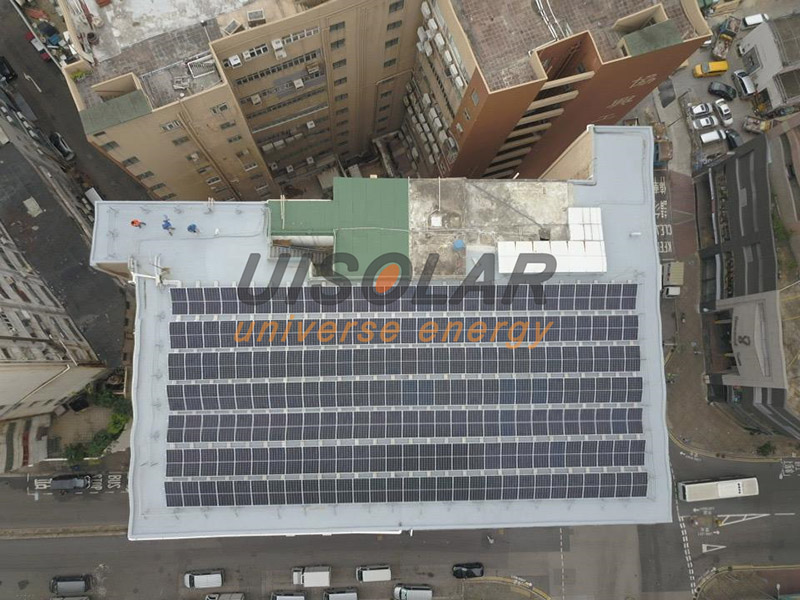أنهت UISOLAR مشروع تركيب المثلث 121.8KW في هونغ كونغ
